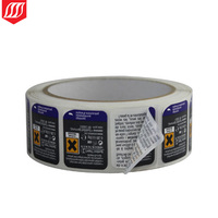 Autocollant double couche personnalisé pour emballage, autocollants d'étiquettes double couche