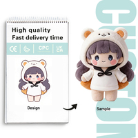Peluches personnalisées, peluches mignonnes et douces, faible MOQ, peluches de dessins animés faites à la main, peluches Kpop