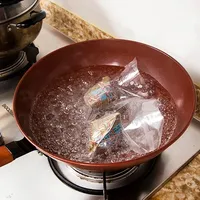 Sac d'emballage sous vide à 3 joints latéraux pour barrière à l'humidité 121 Sac de cuisson à la vapeur en nylon transparent en plastique à haute température