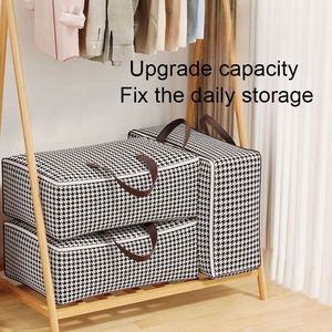 Functionality Large Luggage Bags Capacity Modern Fabric Quilt Storage Bag Household Organiser for Bedding Sort - Product Image 3
