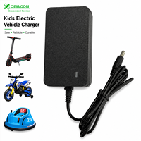 Chargeur 6V1.5A compatible avec les trottinettes électriques pour enfants, cordon d'alimentation de remplacement pour chargeur de batterie de jouet à roulettes, prise CC 5,5 mm