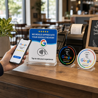 Carte-cadeau NFC RFID personnalisée OEM avec puce F08, code QR, 13,56 MHz, ISO14443A, emballage en boîte blanche étanche