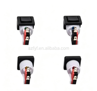 Bouton de jeu en plastique PC durable certifié CE RoHS personnalisé pour machine de jeu d'arcade Tiger vintage