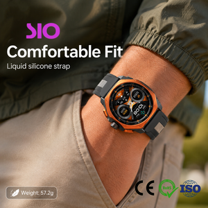 <span class=keywords><strong>Reloj</strong></span> Inteligente <span class=keywords><strong>Digital</strong></span> con Soporte para 19 Idiomas, <span class=keywords><strong>Bluetooth</strong></span> 5.3, Pantalla Táctil AMOLED Completa, 5ATM, para Deportes al Aire Libre y Uso Diario para Hombre - Product Image 3