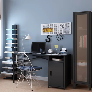 Estantería Vertical de 10 Niveles, de Hierro y Metal, con Respaldo Invisible, Librería Vertical para el Hogar, Oficina o Esquina - Product Image 5