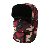 Gorro de Invierno para Niños, Estilo Ushanka, con Orejeras, Unisex, de Piel Sintética, Transpirable, Impermeable, con Patrón de Punto, para Esquí y Actividades al Aire Libre