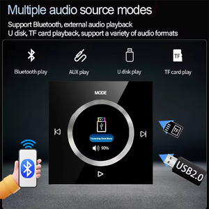 86X OEM Beliebter Typ Knopf Hifi Professional Smart Wand halterung Stereo Hintergrund Musik Controller Bluetooth Mini Wand verstärker - Product Image 4