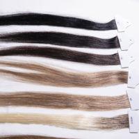 Extensions de cheveux humains vierges russes 12A brillantes d'usine d'origine, anti-décoloration, avec échantillon de couleur personnalisé pour salon