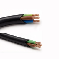 Câble électrique personnalisé à 3 conducteurs de 2,5 mm, gaine en PVC, câble d'alimentation 300/500 V, conducteur en cuivre flexible torsadé