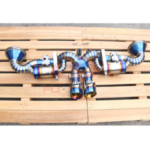 Tuyaux et embouts d'échappement en titane pour Porsche 911 992 - Product Image 1