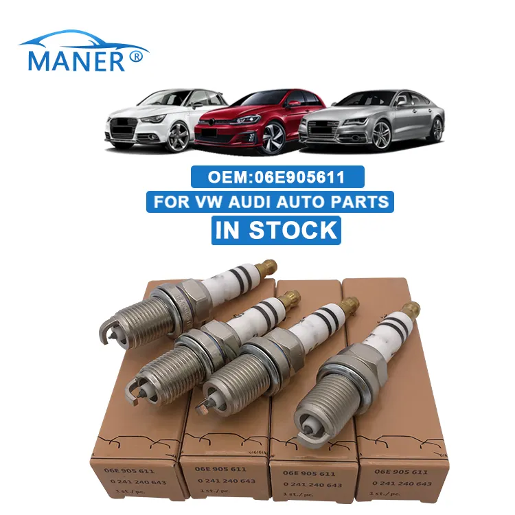 MANER 06E905611 Top Quality engine parts Engine Ignition Iridium auto spark plug For Audi vw