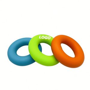 Entraîneur de force de préhension à 3 niveaux de résistance avec logo personnalisé, exerciceur de main et d'avant-bras en silicone pour le soulagement du stress et la rééducation - Product Image 1