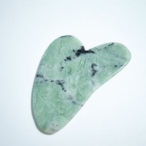 HZ permata bentuk hati alami papan Gua Sha Xiuyan giok Guasha sehat menyembuhkan tubuh alat pijat - Product Image 4