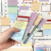 Notes autocollantes multifonctionnelles en papier rectangulaire, liste de tâches, liste de points à réfléchir, planificateur quotidien portable
