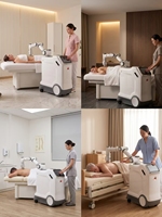 Robot de massage intelligent ZCH à tête unique avec bouton d'arrêt d'urgence, protection de sécurité multicouche et rétraction automatique pour hôtels et spas