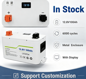 Batería de Litio <span class=keywords><strong>Pylontech</strong></span> 12V 100AH con Sistema <span class=keywords><strong>BMS</strong></span>, 6000 Ciclos, Pantalla LCD Integrada, para Sistema Solar - Product Image 1