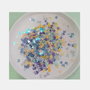 4mm bướm long lanh Confetti mùa xuân mùa hè hoa bướm sinh nhật Tiệc cưới cô dâu tắm em bé tắm trang trí