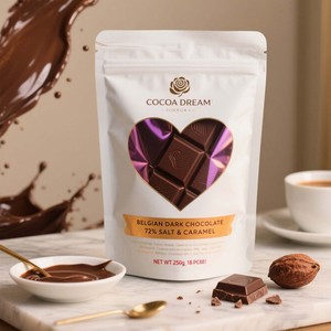 Premium Temperature Resistant <strong>Chocolate</strong> Bags 500g Custom Printed Valentine <strong>Chocolate</strong> Stand up Pouch - Product Image 4