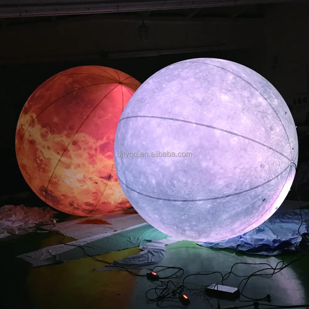 Надувная Солнечная система, планета, шар, светодиодное освещение, подвесные надувные планеты