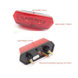 Luces Traseras para Motocicleta, Aptas para Honda MSX125 Silver Steel Monster CBR650F CTX700 - Product Image 2