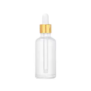 Emballage de cosmétiques à vente chaude 5ml 10ml 15ml 20ml flacon compte-gouttes d'huile flacon compte-gouttes en verre