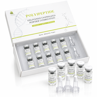 Poudre de peptides lyophilisée en flacons, réparation des cicatrices d'acné, hexapeptide, oligopeptide, acide hyaluronique, anti-âge, OEM