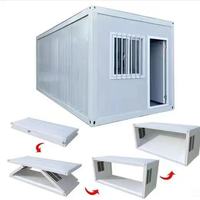 Maison conteneur modulaire préfabriquée - Bâtiment préfabriqué pour bureau de chantier portable et dortoir de travailleurs avec assemblage rapide