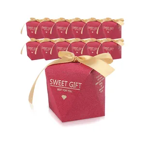 Regalo De Bolsa De Papel De Caramelo Caja 인도 웨딩 과자 상자 디자인 사탕 선물 포장 상자 사탕