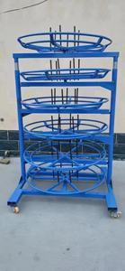 מתקן צינורות הידראולי 6 שכבות לאחסון גלילי צינורות - Product Image 6