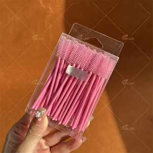 Brosse de <span class=keywords><strong>maquillage</strong></span> pour cils, baguettes de Mascara en cristal, outil d'extension de cils, brosses pour cils - Product Image 2