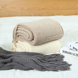 Couverture tricotée Simple Solide Canapé Jeter Couvertures Chunky Épais Plaid Fil Couvertures <span class=keywords><strong>Lit</strong></span> Canapé Décor Couverture Plaid <span class=keywords><strong>Couvre</strong></span>-<span class=keywords><strong>lit</strong></span> - Product Image 1
