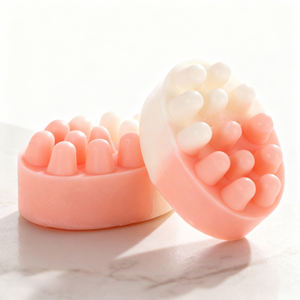 Barra de jabón de masaje exfoliante profunda con protuberancias naturales para pulir el cuerpo y la cara Elimina las células muertas de la piel y destapa los poros - Product Image 1