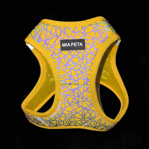 Sarı yansıtıcı köpek koşum Para Perros Pet Fiber dolgu ayarlanabilir adım köpek koşum Set Pet yansıtıcı aksesuarları - Product Image 4