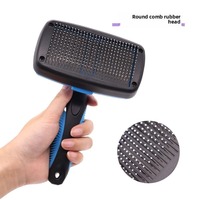 Brosse de toilettage pour animaux de compagnie en ABS de luxe avec nettoyage du corps et massage de la peau, autonettoyante pour chiens, chats et petits animaux, toutes saisons