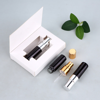 SUMEEAR Mini flacons pulvérisateurs en verre de 3 ml et 5 ml avec pompe atomiseur pour parfum, échantillons rechargeables avec boîte