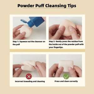 Ensemble de 8 éponges de <span class=keywords><strong>maquillage</strong></span> en velours doux pour fond de teint, éponges triangulaires pour poudre, mini éponges pour les doigts - Product Image 4