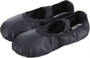 Màu hồng mềm da giày múa ba lê Ballerina thực hành chia duy nhất nhảy múa dép cho trẻ mới biết đi trẻ em - Product Image 3