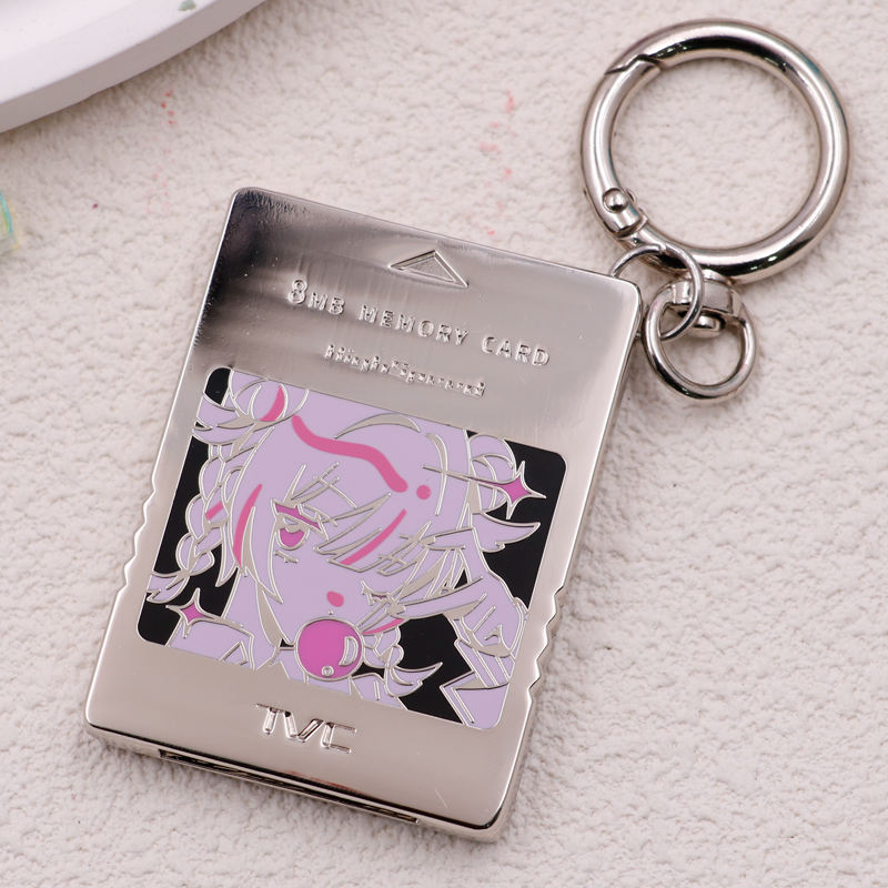 Custom Printed Anime Keychain Clear Plastic Charm with Printing Metal ...
