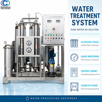 Système de traitement d'eau RO entièrement automatique 1000L/H, équipement de purification d'eau par osmose inverse