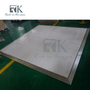 Wholesale <b>White</b>/Black Mirror Dance Floor Panels Plywood with Aluminum <b>Frame</b> Interlocking Wedding Event Dance Floor - Product Image 5