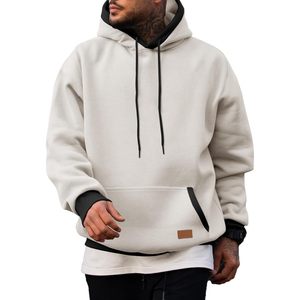 Custom AL-BARAJ INDUSTRIES Men's Winter <b>Hoodie</b> Cotton Fleece Pullover Pocket Breathable Casual Long Sleeve Sweatshirt 220g OEM - Product Image 1