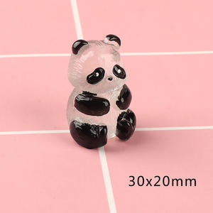 Produit Explosif Lumineux Panda Résine Amulette Cheveux Accessoires Crème Sucre Colle Vêtements Matériel - Product Image 4