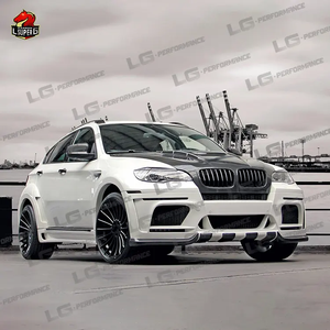 Kit carrosserie FRP EVO style <span class=keywords><strong>Hamann</strong></span> pour BMW <span class=keywords><strong>X6</strong></span> E71 E72 Pare-chocs avant arrière Jupes latérales Roue - Product Image 3