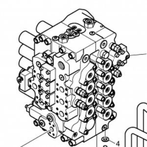 Vanne de commande principale Doosan SOLAR 420LC-V Assy 420-00281 420-00281A 420-00281B Distributeur hydraulique Pièce d'origine pour excavatrice - Product Image 6