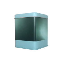 Boîte carrée en fer blanc Emballage de Noël en métal personnalisé pour gâteau Chocolat Cadeau Bonbons Biscuit Vacances Traiter Stockage En Gros