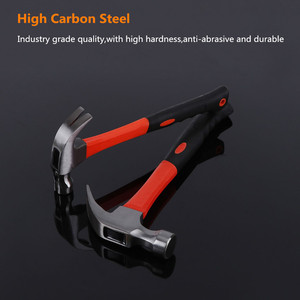 YTH Claw <strong>Hammer</strong> Forged Steel Stubby <strong>Tack</strong> <strong>Hammer</strong> with Shock Absorbing Leather Handle for Driving and Pulling Out Nails - Product Image 3