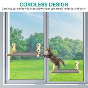 AFP 무선 디자인 고양이 창 퍼치 흡입 컵 큰 공간 접이식 창 라운지 해먹 침대 작은 고양이와 개 - Product Image 2