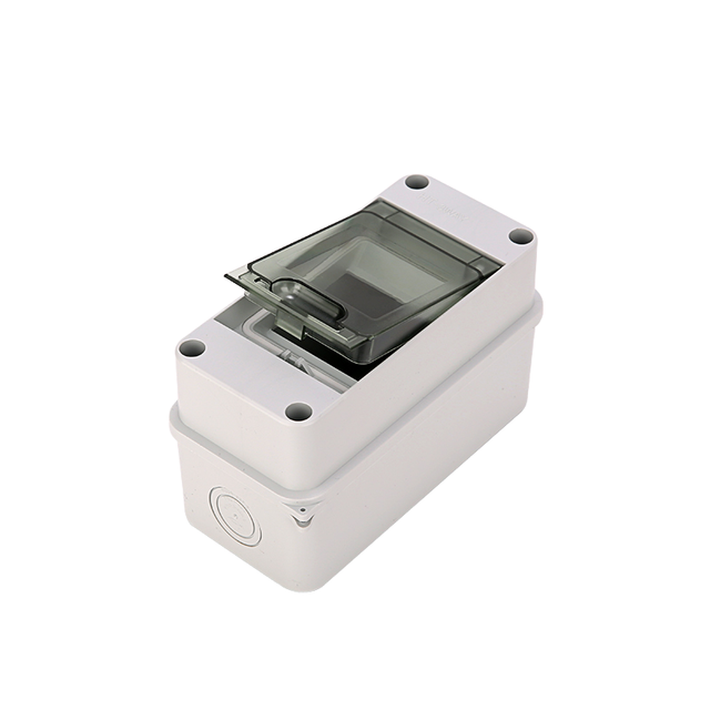 2 Way Waterproof Distribution Box IP65 ABS Material With MCB Circuit Breaker Plastic Box