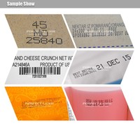 Imprimante jet d'encre portable, machine de codage par lots pour l'impression de la date d'expiration et de la date de production sur les bouteilles, les pots, les sachets, les étiquettes de carton