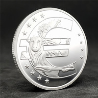 Accessoires Euro 10 (Ans) Ans de Jahre Emission Commémorative 10 Ans de la Médaille Euro 40mm Pièces Commémoratives en Euro